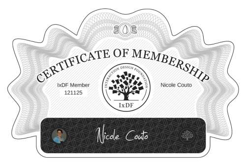 Certificate of Membership – Nicole Couto