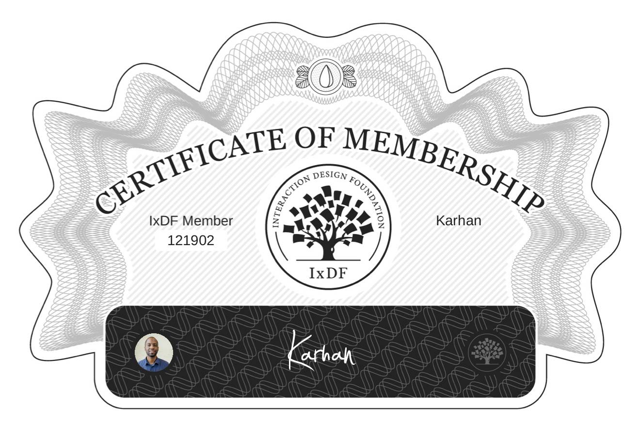 Certificate of Membership – Karhan