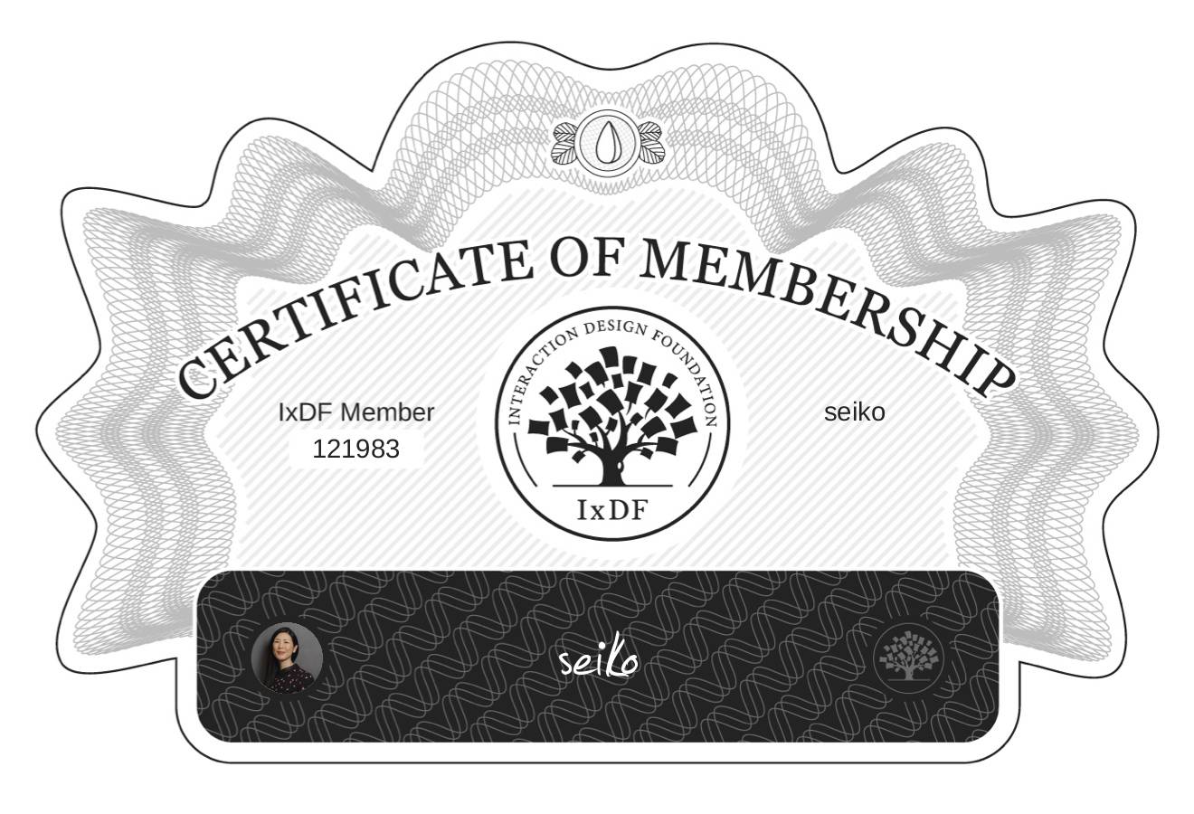Certificate of Membership – seiko