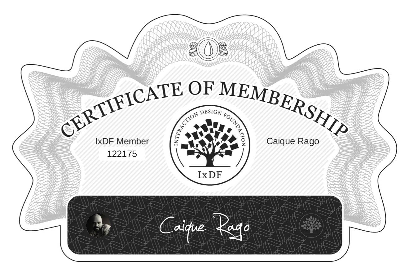 Certificate of Membership – Caique Rago
