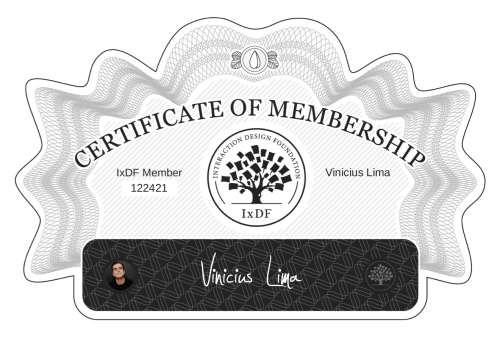Certificate of Membership – Vinicius Lima