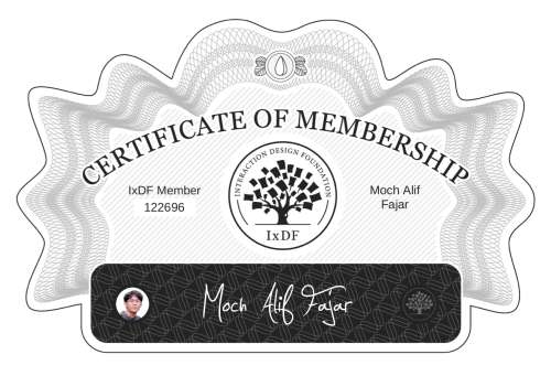 Certificate of Membership – Moch Alif Fajar