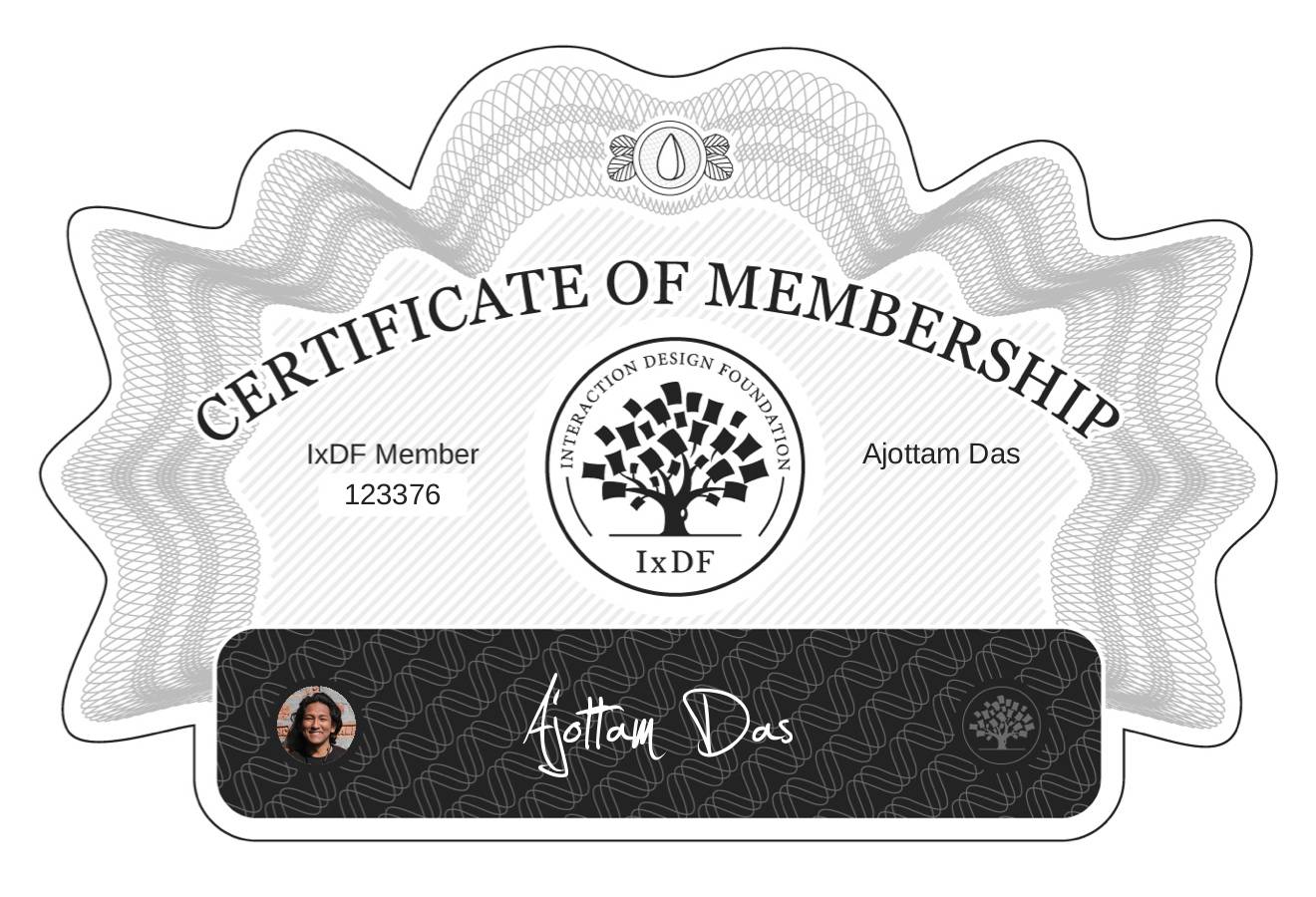 Certificate of Membership – Ajottam Das
