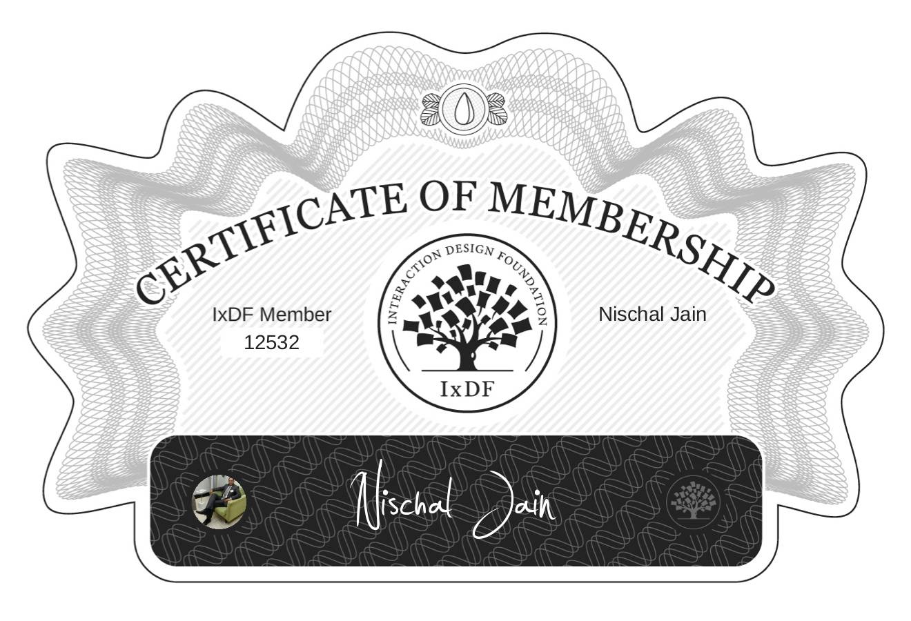 Certificate of Membership – Nischal Jain