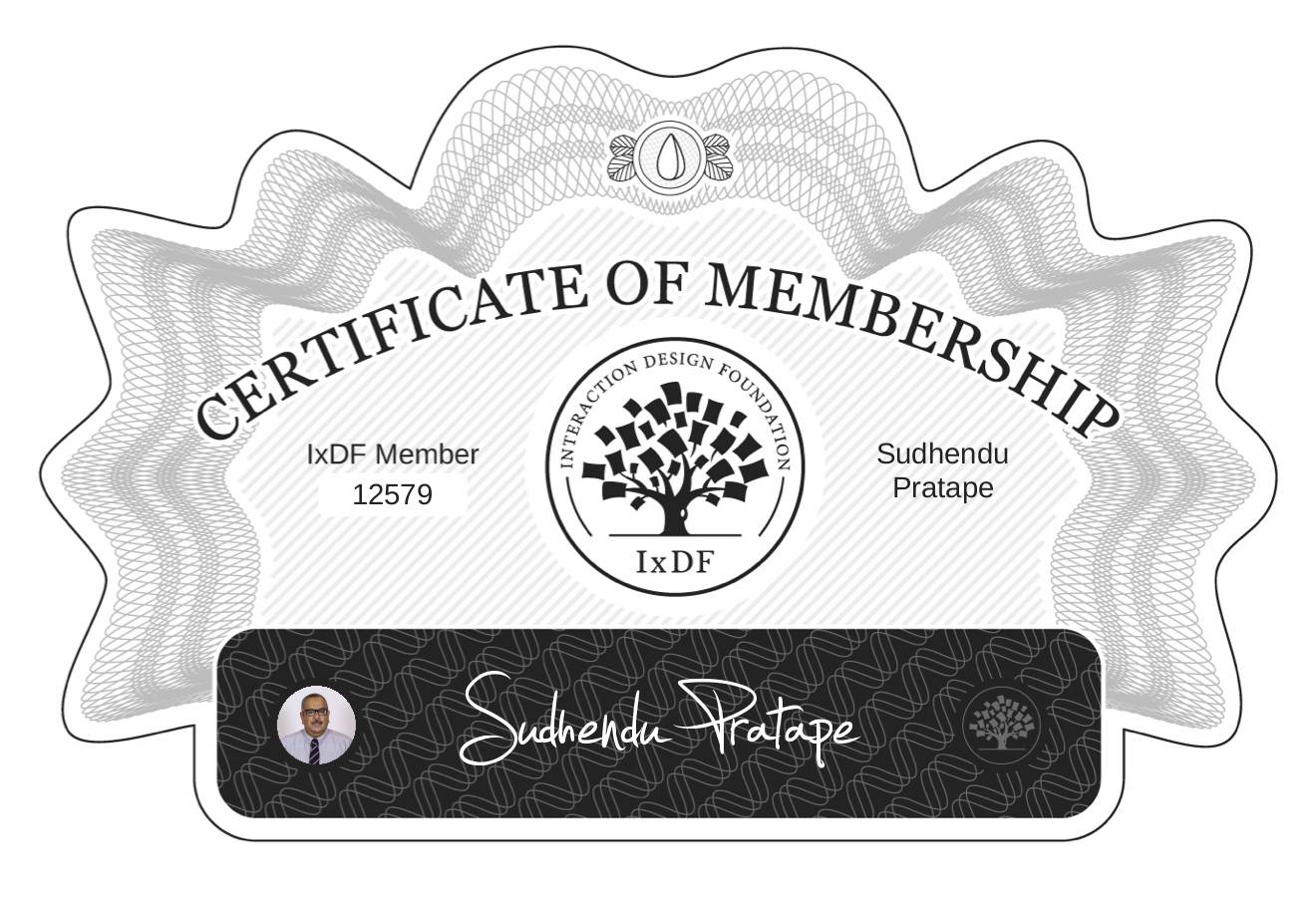 Certificate of Membership – Sudhendu Pratape
