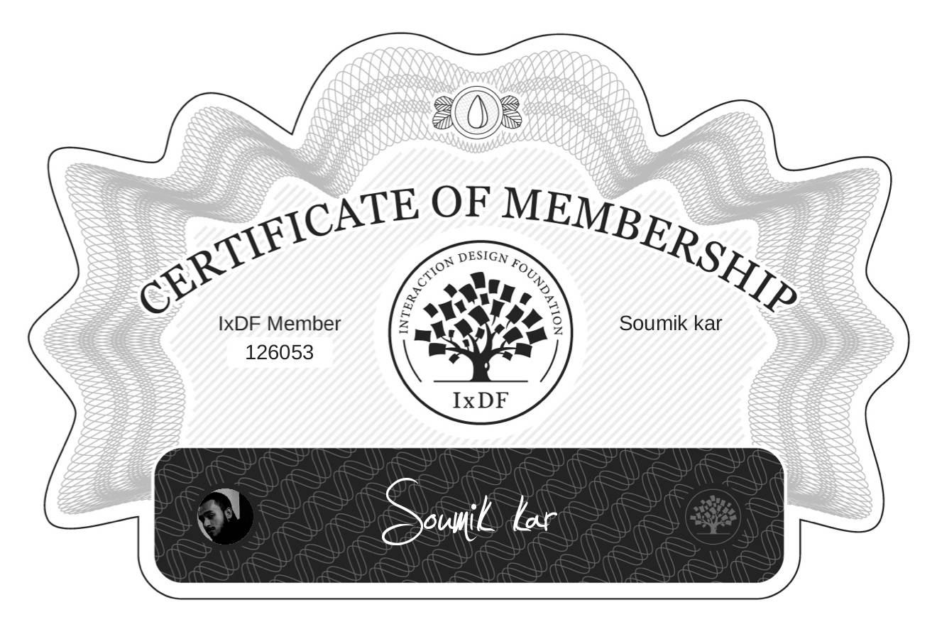 Certificate of Membership – Soumik kar