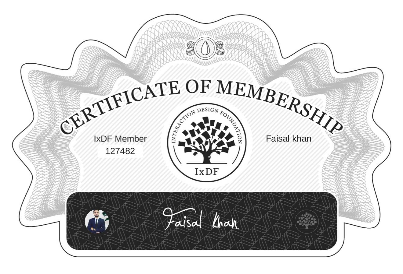 Certificate of Membership – Faisal khan