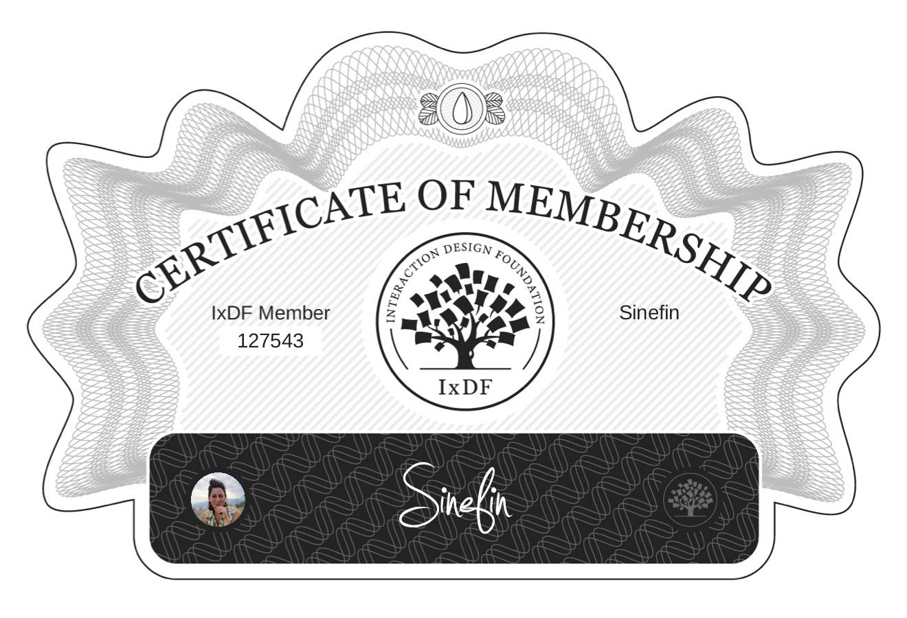 Certificate of Membership – Sinefin