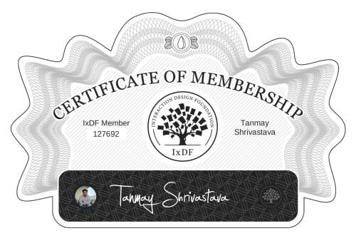 Certificate of Membership – Tanmay Shrivastava