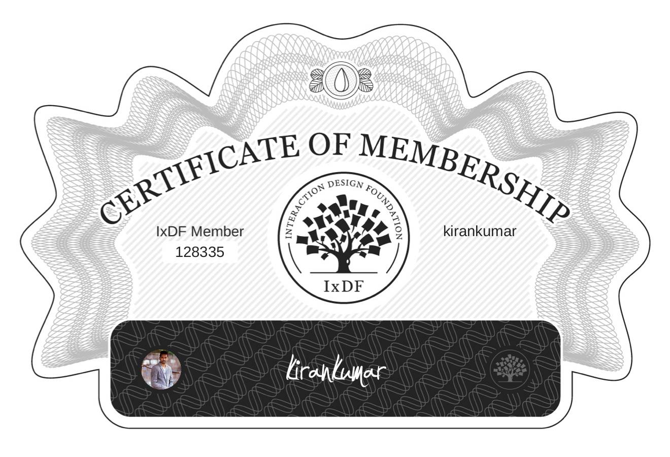 Certificate of Membership – kirankumar