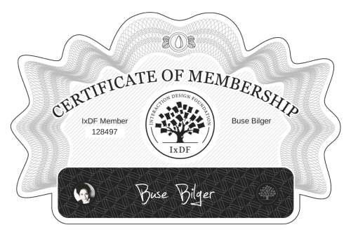 Certificate of Membership – Buse Bilger