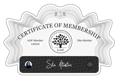 Certificate of Membership – Sila Altuntas