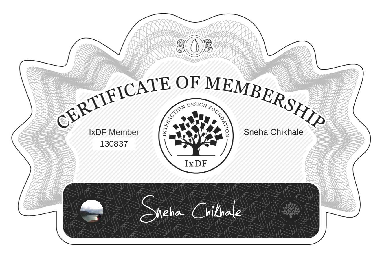 Certificate of Membership – Sneha Chikhale