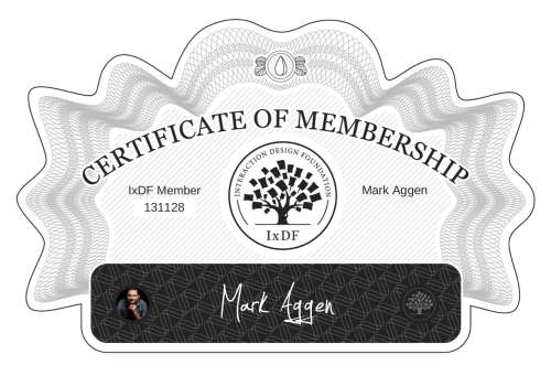 Certificate of Membership – Mark Aggen