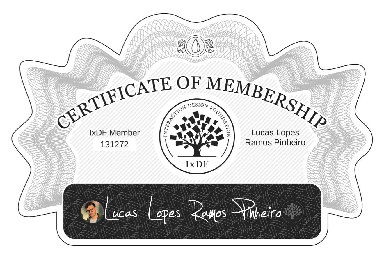 Certificate of Membership – Lucas Lopes Ramos Pinheiro