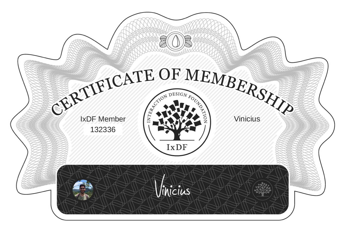 Certificate of Membership – Vinicius