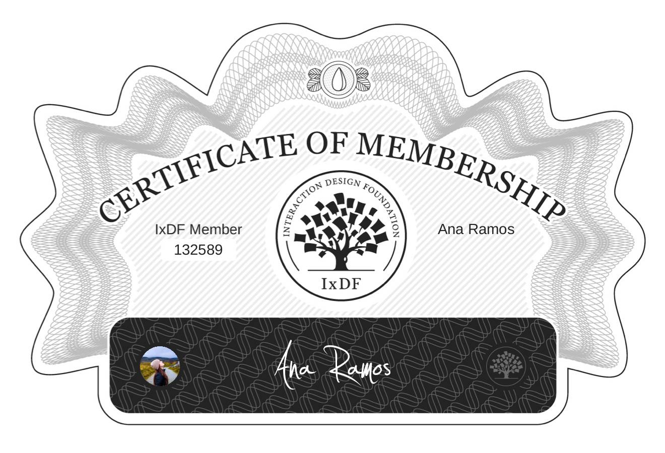 Certificate of Membership – Ana Ramos