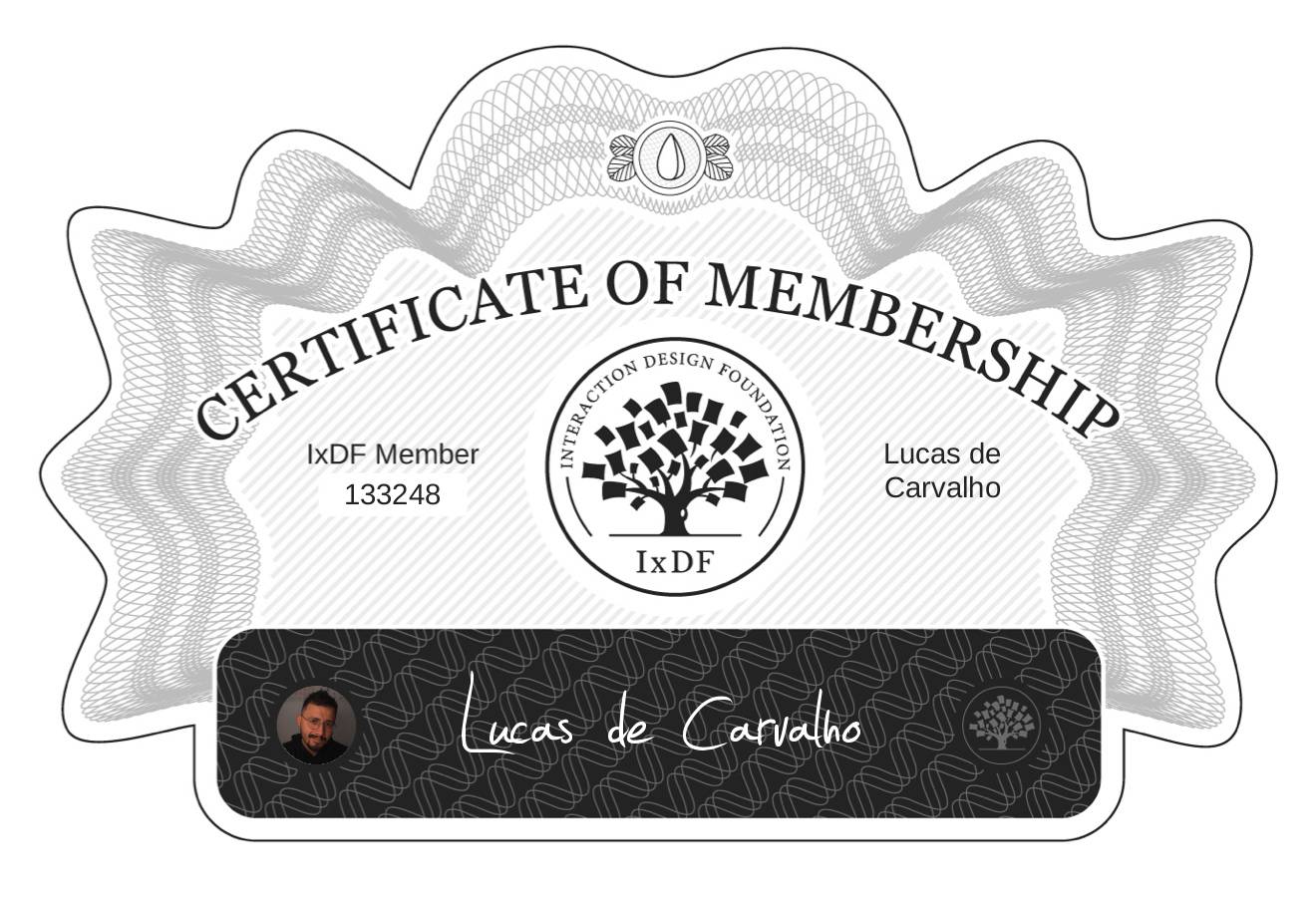 Certificate of Membership – Lucas de Carvalho