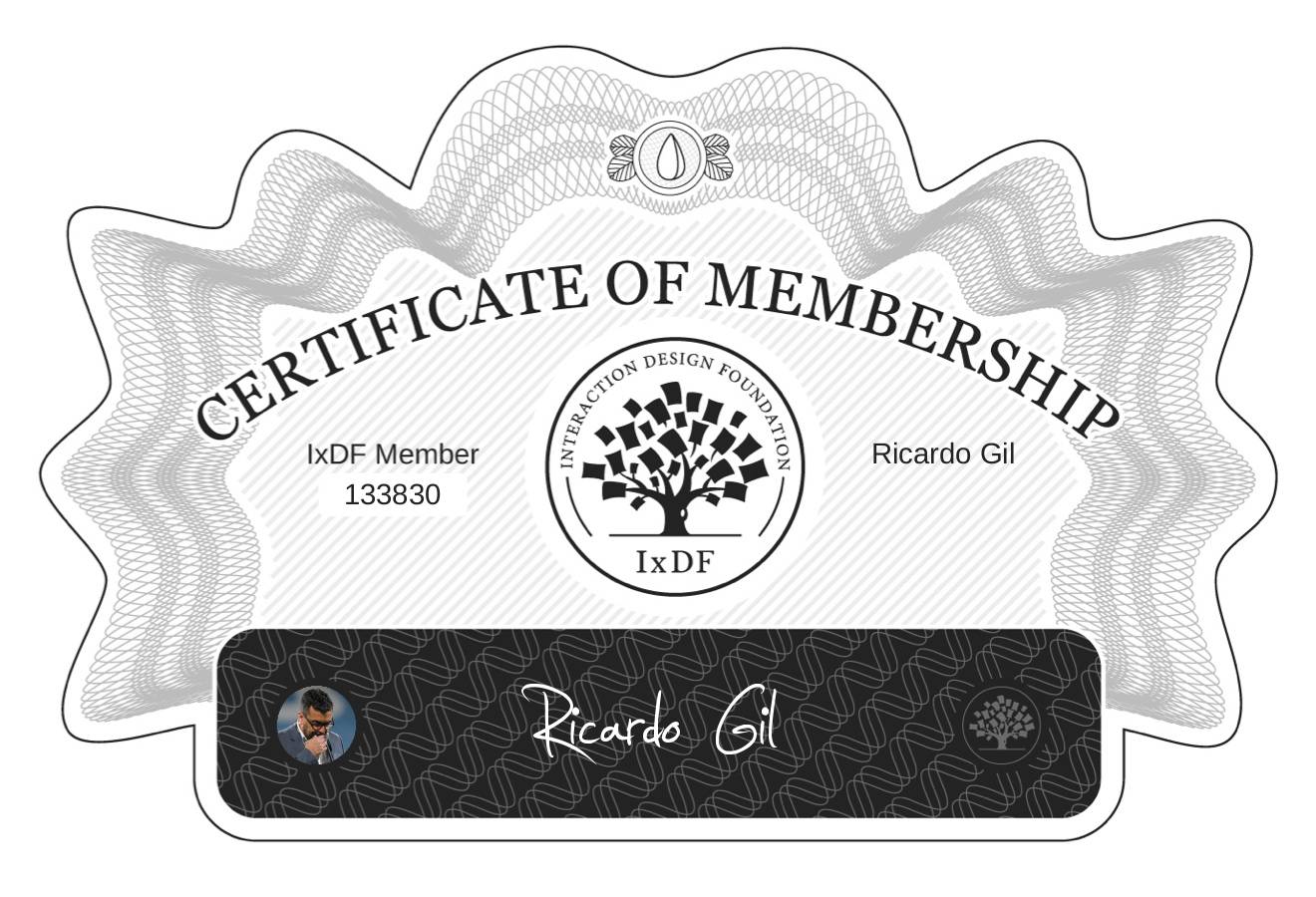 Certificate of Membership – Ricardo Gil