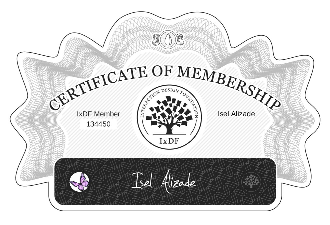 Certificate of Membership – Isel Alizade