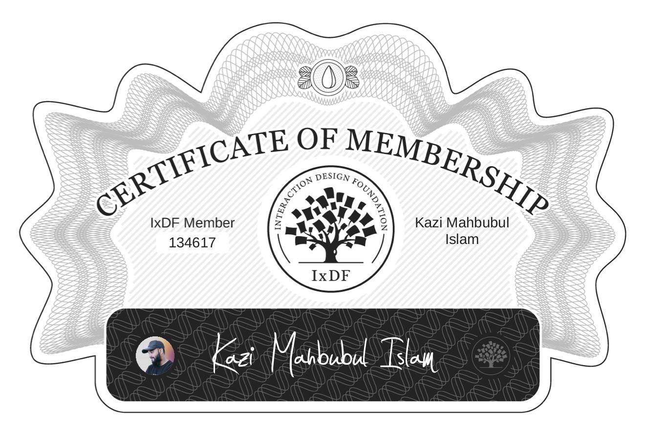 Certificate of Membership – Kazi Mahbubul Islam