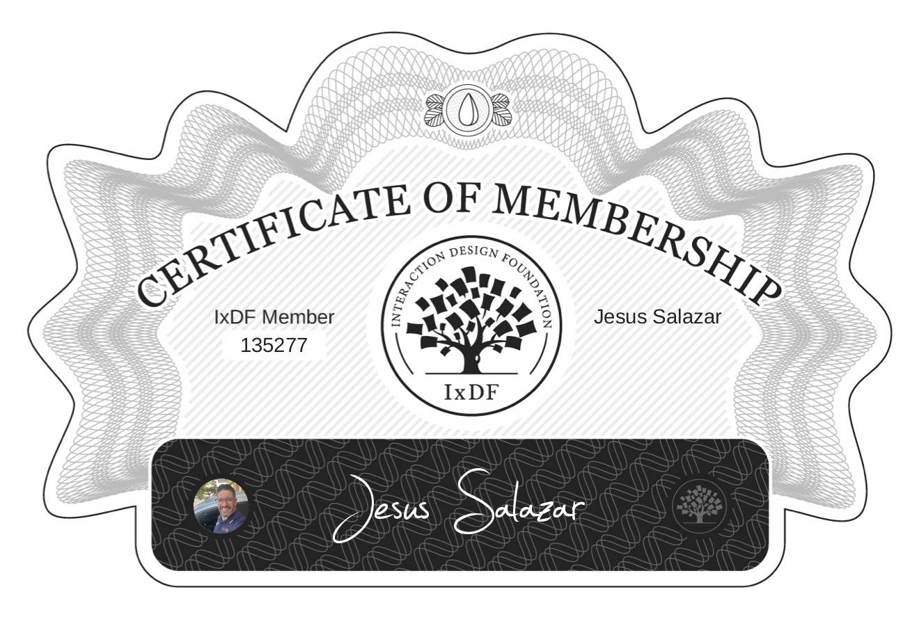Certificate of Membership – Jesus Salazar
