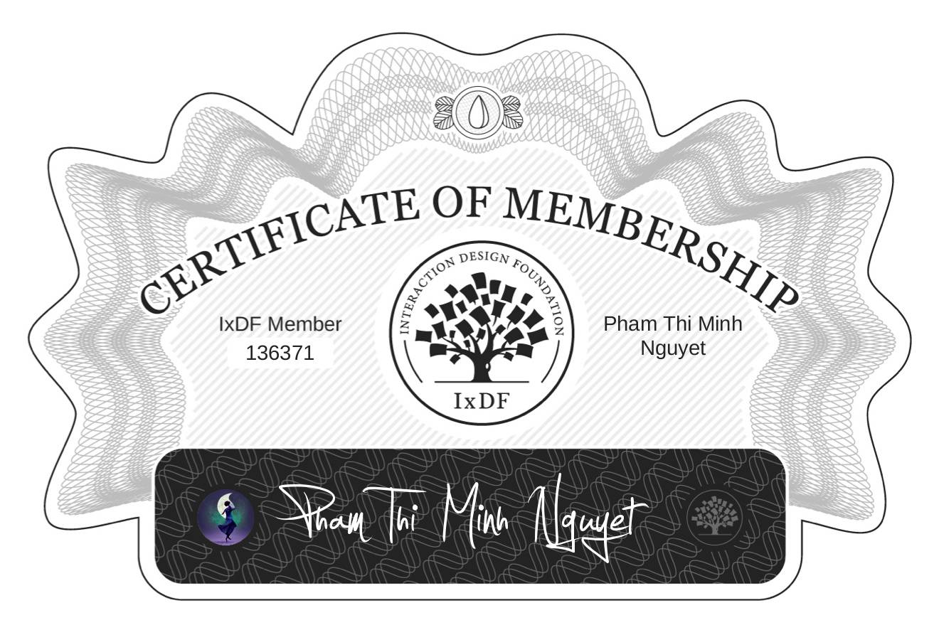 Certificate of Membership – Pham Thi Minh Nguyet