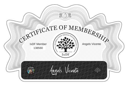 Certificate of Membership – Angels Vicente