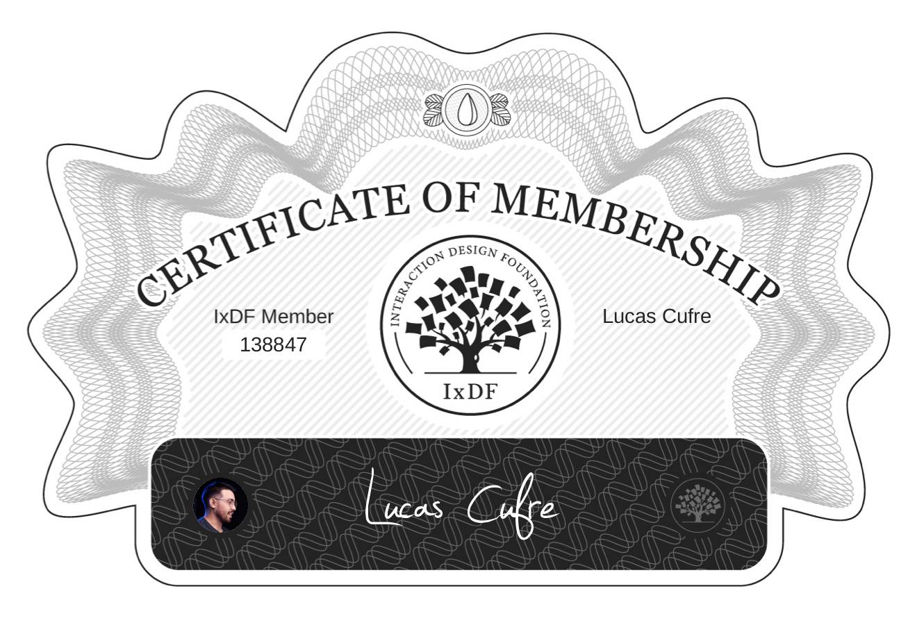 Certificate of Membership – Lucas Cufré