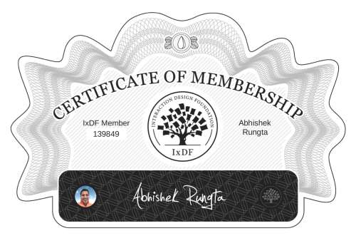 Certificate of Membership – Abhishek Rungta