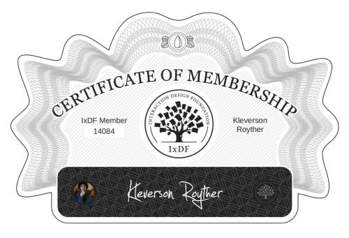 Certificate of Membership – Kleverson Royther