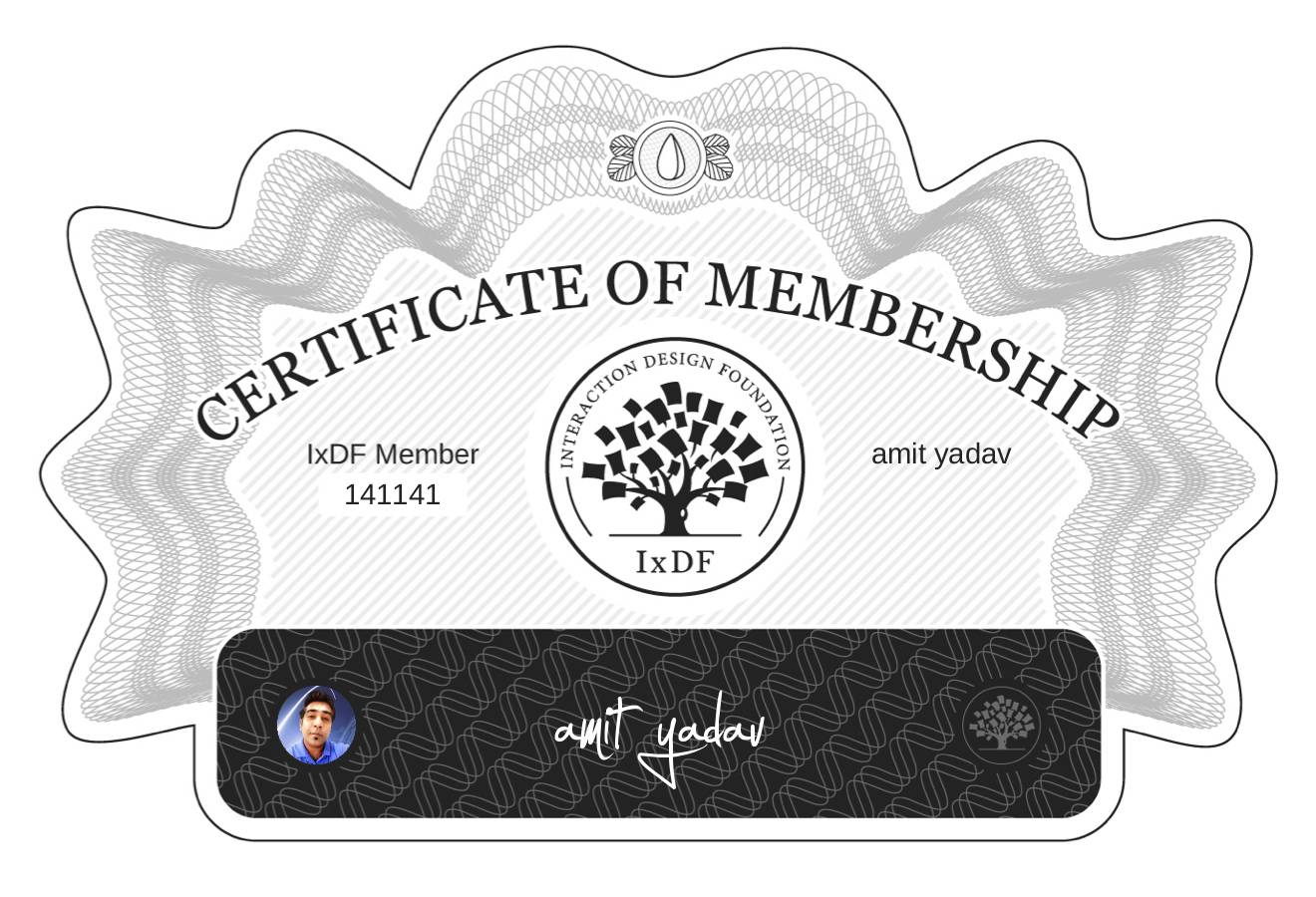 Certificate of Membership – amit yadav