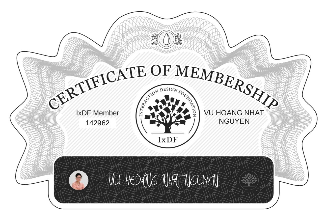 Certificate of Membership – VU HOANG NHAT NGUYEN