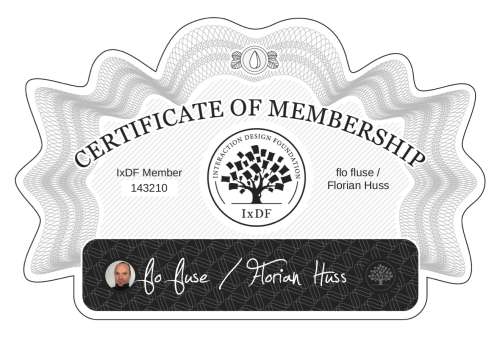 Certificate of Membership – flo fluse / Florian Huss