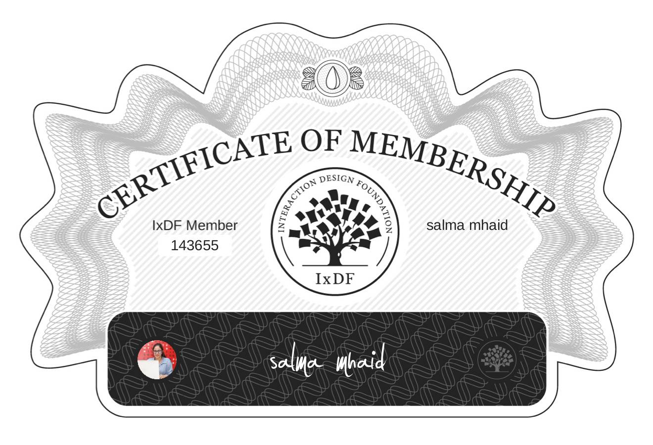 Certificate of Membership – salma mhaid