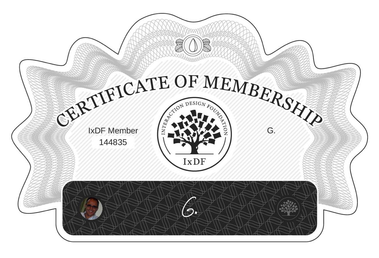 Certificate of Membership – G.