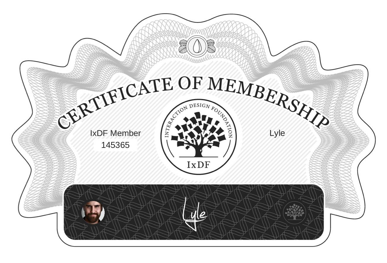 Certificate of Membership – Lyle