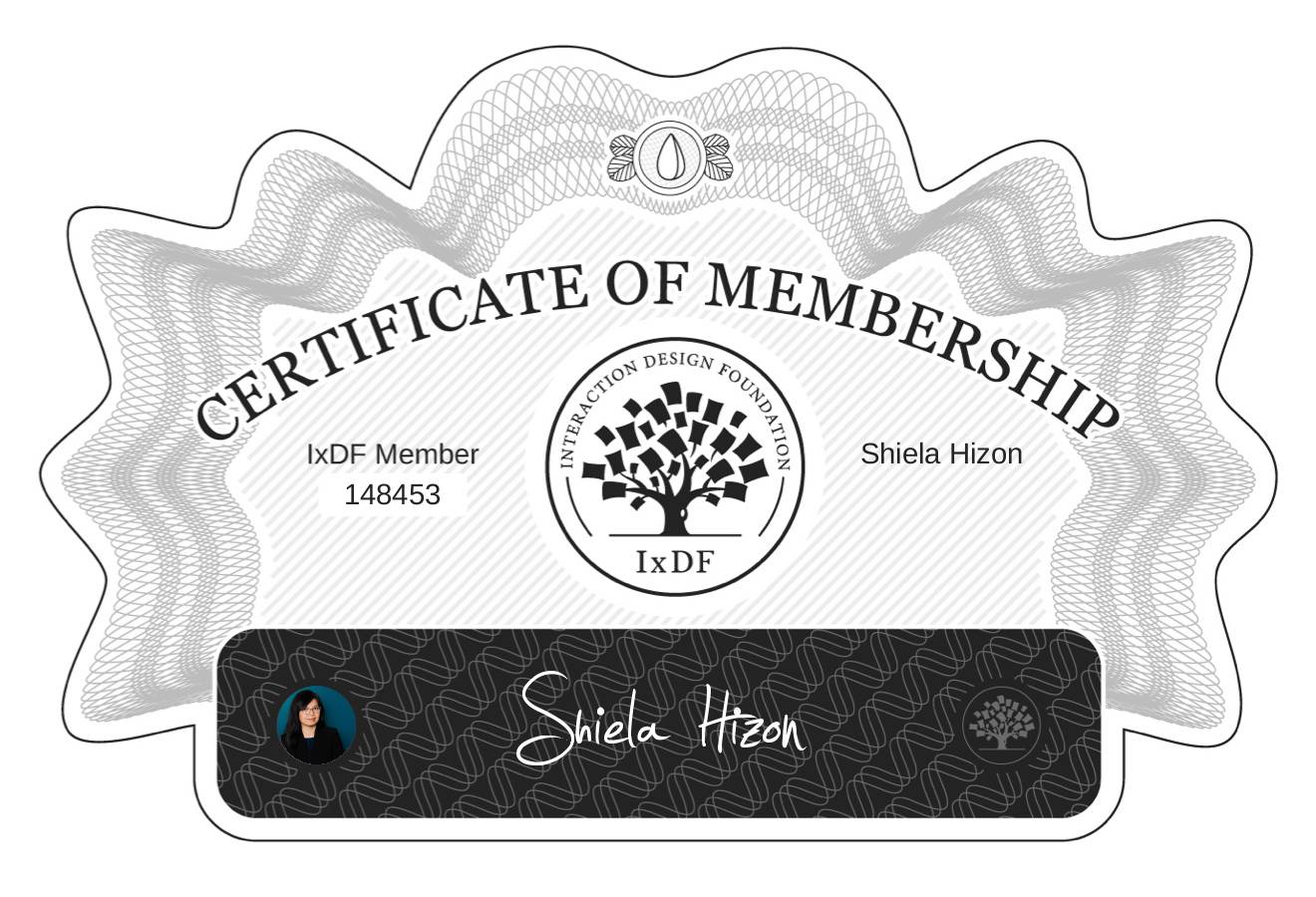 Certificate of Membership – Shiela Hizon