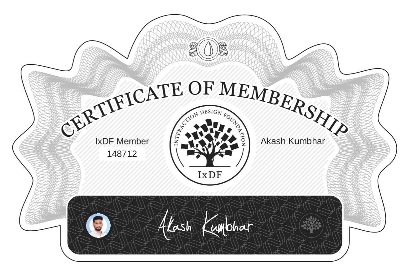 Certificate of Membership – Akash Kumbhar