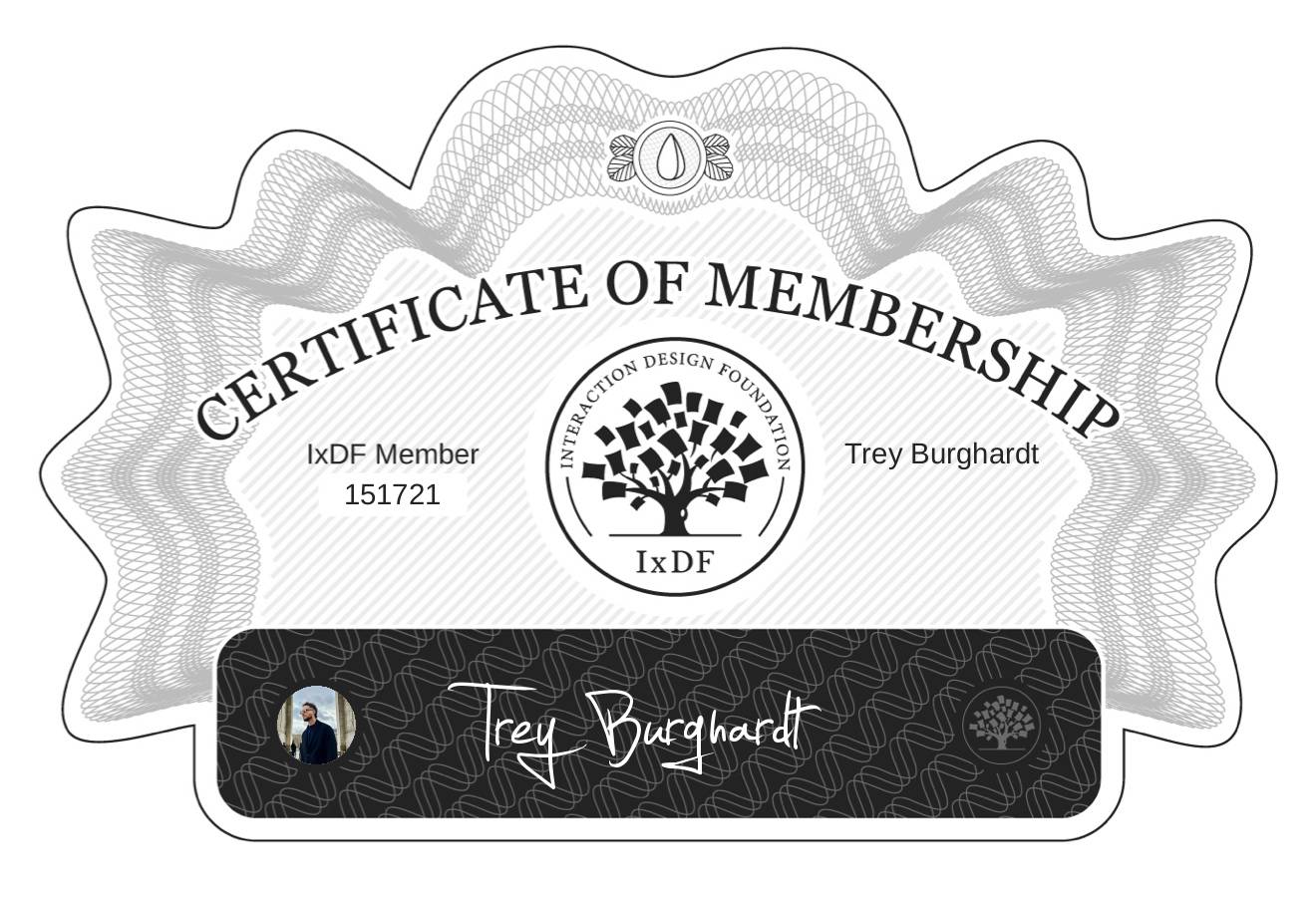 Certificate of Membership – Trey Burghardt