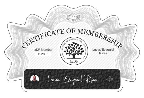Certificate of Membership – Lucas Ezequiel Rivas