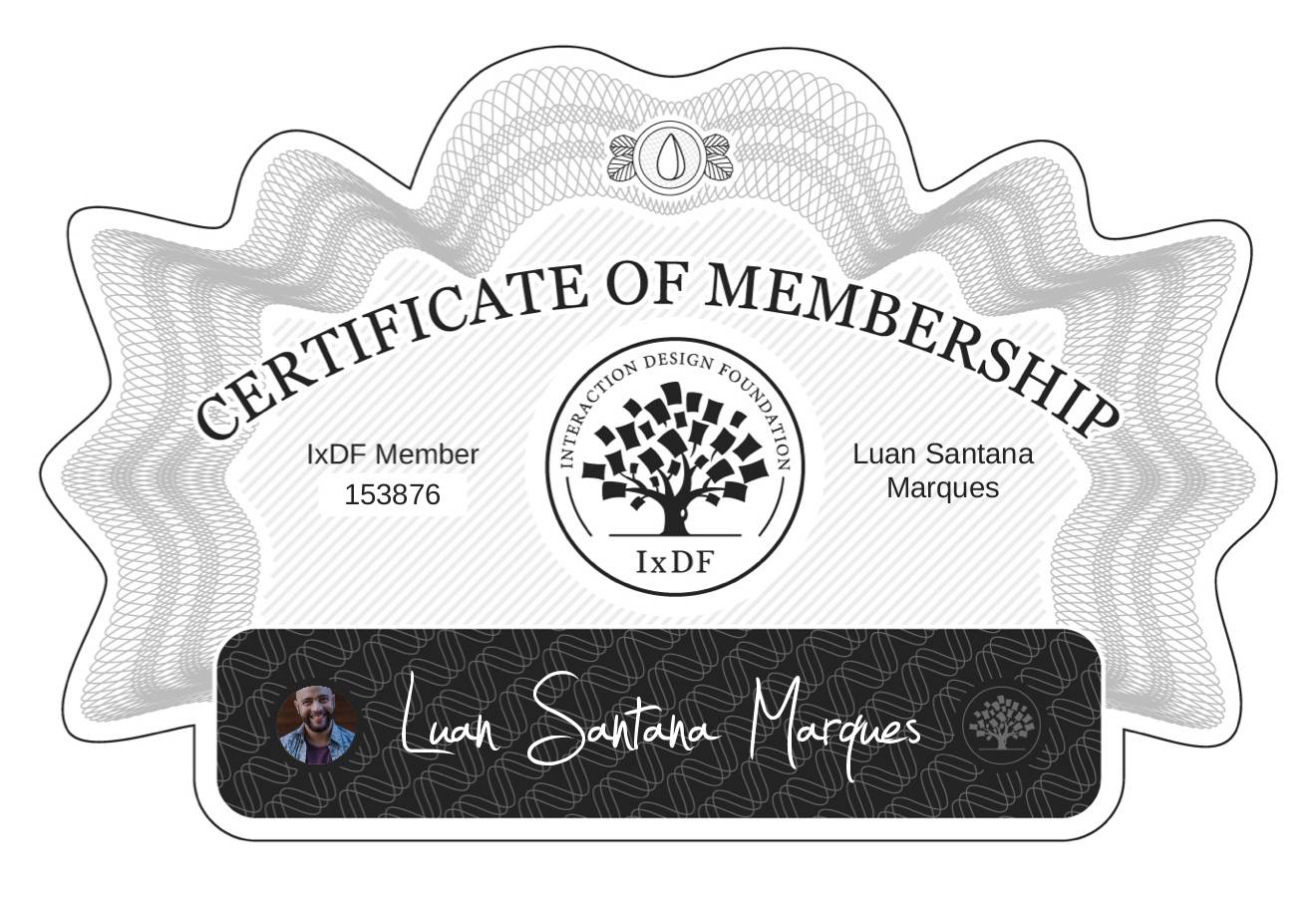 Certificate of Membership – Luan Santana Marques