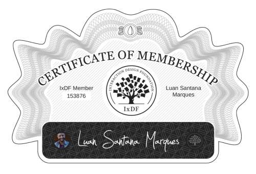 Certificate of Membership – Luan Santana Marques
