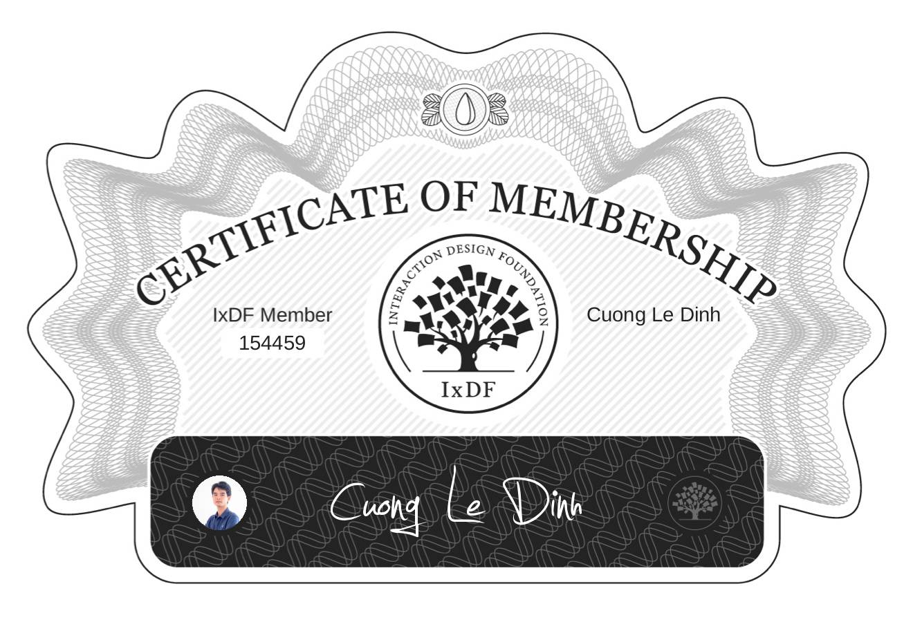 Certificate of Membership – Cuong Le Dinh