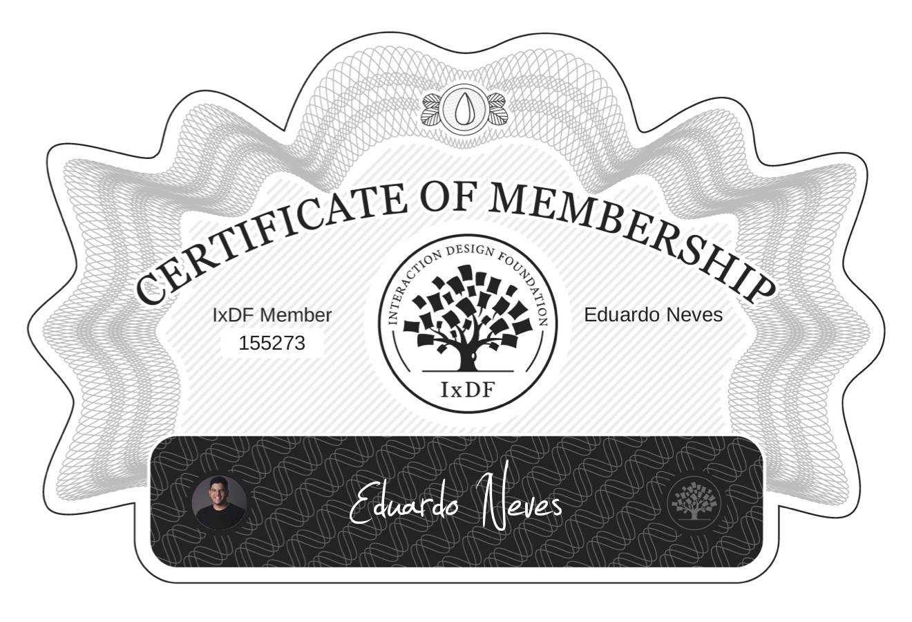 Certificate of Membership – Eduardo Neves