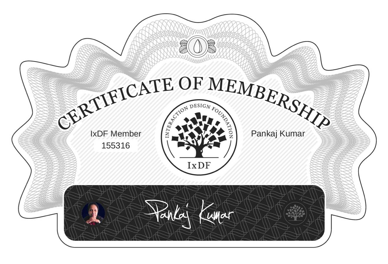 Certificate of Membership – Pankaj Kumar