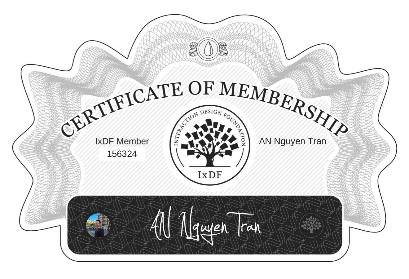 Certificate of Membership – AN Nguyen Tran