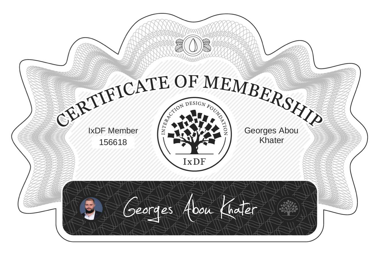 Certificate of Membership – Georges Abou Khater