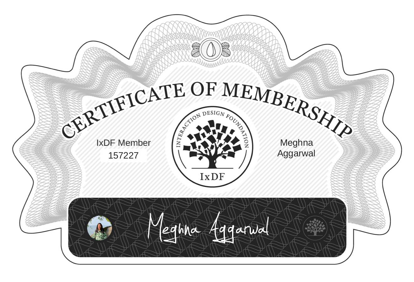 Certificate of Membership – Meghna Aggarwal