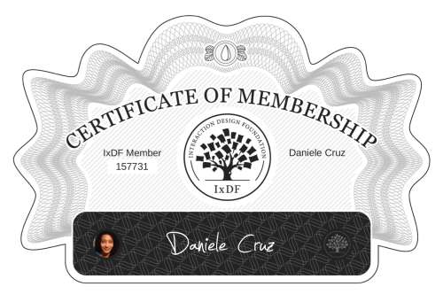 Certificate of Membership – Daniele Cruz